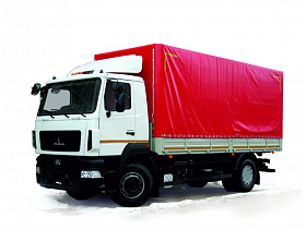 Бортовой автомобиль МАЗ-5340C3-570-000 с тентом 4x2