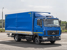 Бортовой автомобиль МАЗ-4371C0-532-000 тентованный 4×2