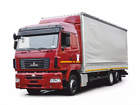 Бортовой автомобиль МАЗ-6310Е9-520-031 с тентом 6×2