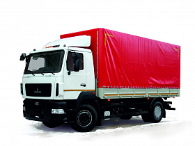 Бортовой автомобиль МАЗ-5340C3-520-000 с тентом 4x2